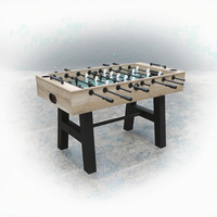 Table de football de table d'intérieur en bois de 55 pouces avec pieds croisés, idéale pour la maison et la salle de jeux