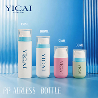 Flacon pompe sans air à large ouverture 30ml 50ml 100ml en PP, écologique et recyclable pour crème visage et usage personnel
