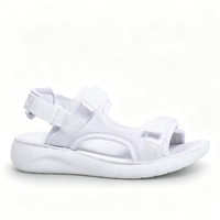 Sandales décontractées blanches à bout ouvert pour femmes, chaussures d'été de haute qualité, prix de gros direct usine, conception personnalisée OEM ODM