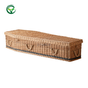 Ataúd Funerario Económico de Mimbre Ecológico, Ataúd de Mimbre Ecológico, Ataúd de Mimbre para Cremación Funeraria de Gran Bretaña - Product Image 1