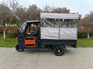 Triciclo Eléctrico Popular de 2000W, Triciclo Eléctrico Cerrado para Pasajeros, <span class=keywords><strong>Tuc</strong></span> <span class=keywords><strong>Tuc</strong></span> de Tres Ruedas con Techo para Taxi - Product Image 1