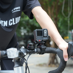 Soporte Hueco Universal Onedraw de ABS para Maneta de Freno de Moto y Espejo, Compatible con Hero 13, Insta360 X4 y <span class=keywords><strong>Osmo</strong></span> Action para Grabación POV - Product Image 4