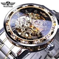 Reloj Deportivo para Hombre WINNER de Acero Inoxidable de Diseñador Marca de Lujo Reloj de Pulsera Mecánico Automático Casual