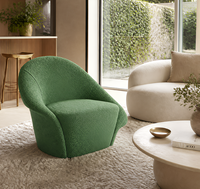 Fauteuil simple moderne italien, fauteuil de salon, chaise de salon