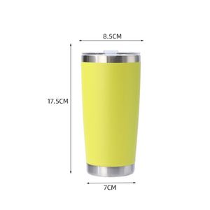 X527 Custom Logo 20oz Powder Coated Tumbler Double Wall Vacuum <b>Insulated</b> Stainless Steel Travel Coffee <b>Mug</b> With Logo - Product Image 4