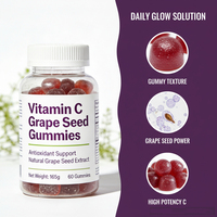 Bonbons gélifiés fonctionnels pour la récupération post-fatigue, vitamine C, extrait de pépins de raisin