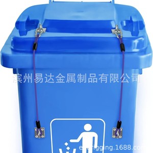ชุดล็อคฝาถังขยะสแตนเลสพร้อมสายลวดสำหรับถังขยะกลางแจ้งใช้ในครัวเรือน - Product Image 3