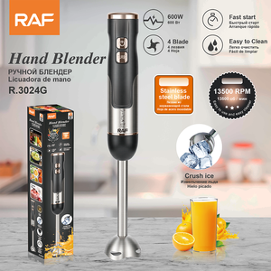 RAF Hand Blender 600W 13500RPM 4 Blade Stainless Steel Speed Ice Crushing Easy Clean Portable Kitchen R.3024 1 Core Product Licu - Product Image 6