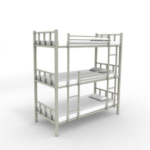 Cama Literas de 3 Niveles para Niños y Adultos, para Hotel, Hostal y Dormitorio, Muebles de Dormitorio Triples de Metal y Hierro, Muebles Escolares Modernos - Product Image 5