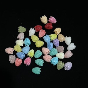 Perles intercalaires en poudre de coquillage pressée 8*10mm, motif tulipe orchidée, pour accessoires de bracelet et collier DIY, produit transfrontalier très vendu - Product Image 3