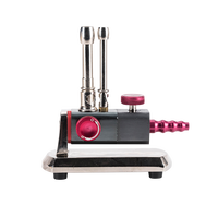 Seringue dentaire double tube air-eau avec contrôle indépendant air-eau, buse autoclavable en acier inoxydable, base métallique stable