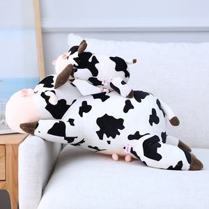 Pelúcia de vaca macia, brinquedos de pelúcia de <span class=keywords><strong>30cm</strong></span>, bonecos de pelúcia fofos para engatinhar com desenho animado, bebê, presente de aniversário - Product Image 2