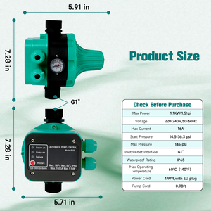 Fournisseur de contrôleurs de <span class=keywords><strong>pompe</strong></span> automatiques, produit à pression réglable, expédition électrique mondiale, pompes submersibles, interrupteur, variateur de fréquence - Product Image 4