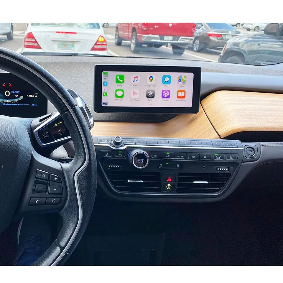 Kablosuz CarPlay i3 i8 BMW NBT IOS uygulamaları Apple araba oynamak Android otomatik Video arayüzü Spotify müzik navigasyon haritası çözüm