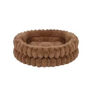 Cama de Lujo para Perros y Gatos, Tipo Cueva, de Terciopelo Suave, con Patrón de Malla Resistente, Estilo Moderno, Sostenible, Lavable, en Caja de Cartón - Product Image 2