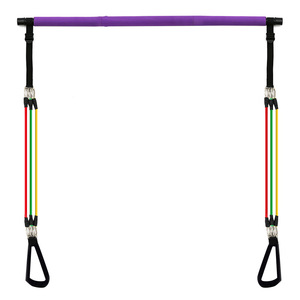GEDENG <span class=keywords><strong>Kit</strong></span> de barra de Pilates portátil con bandas de resistencia Set 180LBS Culturismo Bandas elásticas Fitness Stick Sports <span class=keywords><strong>Pull</strong></span> Rope - Product Image 2
