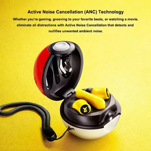Razer Pikachu Edition หูฟังเอียร์บัดแบบไร้สายความเร็วสูงจริงหลายแพลตฟอร์มสำหรับบลูทูธ5.2ชุดหูฟังยกเลิกการใช้งานแบตเตอรี่ LED - Product Image 6