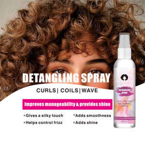 Spray Desenredante para el Cabello con Brillo Sedoso, Control del Frizz, Nutritivo, con Aroma a Aceite de Argán y Coco, Productos para Peinar el Cabello, Marca Privada OEM - Product Image 4