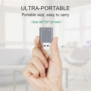 7.1 ảo kênh 3D Card âm thanh USB giao diện điều khiển âm thanh bên ngoài Card âm thanh 3.5mm - Product Image 3