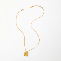 Joolim Jewelry-collar con colgante de Ángel chapado en oro de 18K, joyería de acero inoxidable al por mayor
