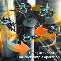 Drone quadrirotor d'avion télécommandé DWI DOWELLIN 2.4G maintien d'altitude, drone d'avion de chasse en vol stationnaire automatique pour débutant