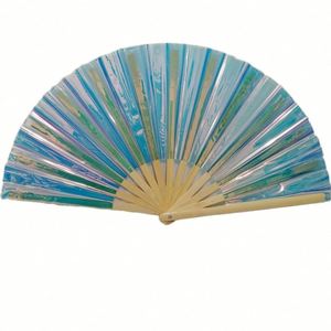 Portable Shining Kungfu Hand <b>Fan</b> 13inch Traditional Folk Art Bamboo <b>Fan</b> Carved Painted for Home Decoration or Business Gift - Product Image 5