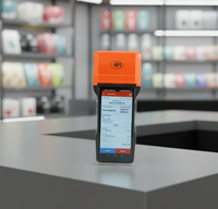 Terminal POS Android con Impresora, Impresión Automática de Pedidos, Compatible con GloriaFood y Loyverse para Restaurantes, POS Portátil de 80 mm