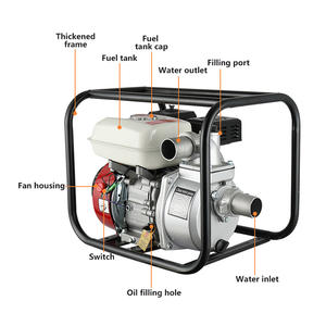 Benzinmotor 2 Zoll Industrielle Landwirtschaftliche Bewässerungswasserpumpen für sauberes Wasser - Product Image 2