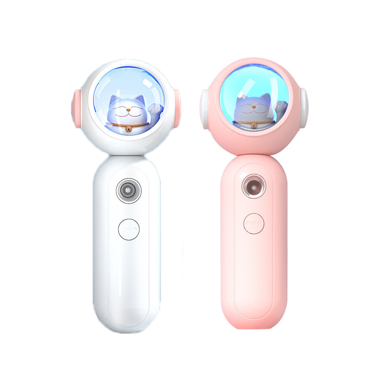 Портативный нано-отпариватель для лица мистер мини-отпариватель для распыления ресниц с мультяшным дизайном и 40 мл визуальный резервуар для воды