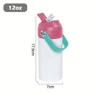 Nouvel Arrivage – Gourde Isotherme Enfant 350 ml en Acier Inoxydable 304 à Double Paroi, Anti-Fuite, Sans BPA, Personnalisable par Sublimation, avec Couvercle Rabattable et Poignée - Product Image 3