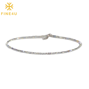 2024 סין סיטונאי נשים אופנתי בעבודת יד תכשיטי אופנה בלינג ברור קריסטל חרוזים שרשרת - Product Image 4