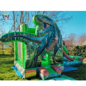 Castillo Inflable Comercial de Jurassic World, Brincolín con Tobogán, Piscina y Casa de Brinco con Dinosaurios para Fiestas - Product Image 2