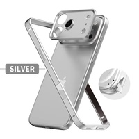 Cadre de pare-chocs en aluminium de luxe antichoc pour étui 12 Pro Max avec protection d'appareil photo pour 13/14/15 Pro Max