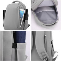 Sac à dos pour ordinateur portable en nylon élégant et de haute qualité, imperméable, résistant à l'usure, avec port de chargement USB, idéal pour les étudiants et les voyages quotidiens