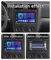 BQCC 9 pouces 2din autoradio sans fil Carplay USB Android GPS Navigation Wifi pour Volkswagen Skoda Seat Passat B7 Polo VW Golf 5 6