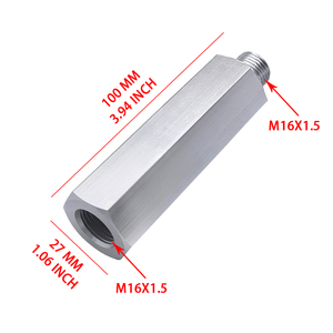 Aluminum Hex Thread Extension Adapter M16x1.5 M22x1.5 Truck Pneumatic Clutch Extension Rod for Commercial Vehicle Repair - Product Image 2
