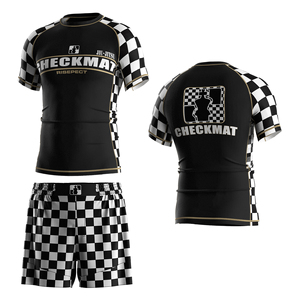 Conjunto de Entrenamiento No Gi para Hombre: Rashguard de Soporte Muscular y Pantalones Cortos Ligeros con Costuras Duraderas para Grappling y Jiu Jitsu - Product Image 5