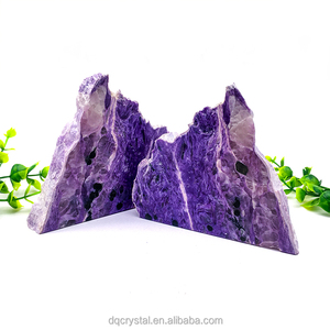 <strong>Wholesale</strong> <strong>Crystals</strong> Purple Charoite Slabs High Quality Gemstone Polished Charoite Slice Stone for Home Decoration - Product Image 6