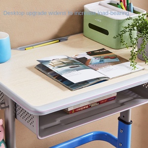 Modern SONGYE ST-208D Adjustable Height Steel MDF Plastic Single Desk <b>Chair</b> Set for Primary School Students' Tutoring Learning S - Product Image 3