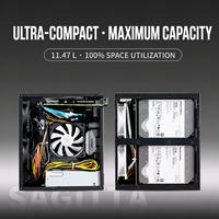 Boîtier NAS Mid-Tower 6 baies pour Mini ITX avec backplane SATA Hot-Swap, prise en charge de l'alimentation FLEX, construction en alliage d'aluminium et métal
