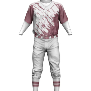 Baseball uniform Adult Style <b>Plain</b> Color Baseball uniform Sets Solid Color Printed Breathable Quick Dry 100% - Product Image 6