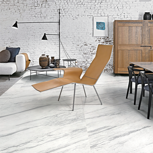 Piastrella in Porcellana Levigata Effetto Marmo Bianco Rettificato 1200x600mm, Superficie Senza Giunture Facile da Pulire per Design d'Interni Moderno - Product Image 5