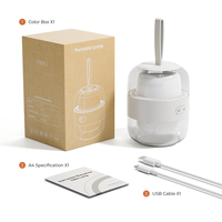 Lampe de table LED rechargeable pour enfants, design simple et écologique, éclairage RGB réglable, lampe de bureau portable avec variateur d'intensité