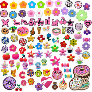 Sepatu PVC Custom dengan Desain Baru Aksesoris Sepatu Grosir Fashion Bunga Manis Hiasan Sepatu <span class=keywords><strong>Charms</strong></span> - Product Image 1