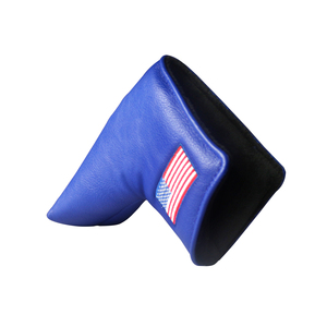 नवीनतम डिजाइन प्रीमियम pu चमड़े 3 डी कढ़ाई प्रिंट लोगो सुरक्षित गोल्फ क्लब कवर चुंबकीय कस्टम गोल्फ पटर ब्लेड हेडकवर - Product Image 2