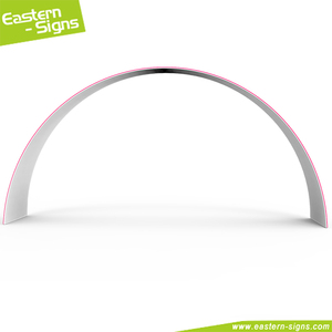 ติดตั้งง่ายจอแสดงผล Market Arch ประตูทางเข้าผ้าความตึงเครียด 3 มิติ ประตูโบกปริซึมโค้ง 3 มิติ - Product Image 5