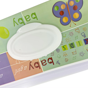 Boîte de rangement pour lingettes bébé réutilisable et personnalisable, en PVC, pour lingettes humides - Product Image 3