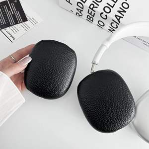Vente en gros de cuir PU couleur pure sensation de peau anti-rayures étui de protection housse pour écouteurs <span class=keywords><strong>Apple</strong></span> <span class=keywords><strong>Airpod</strong></span> <span class=keywords><strong>Max</strong></span> ensemble étui - Product Image 4