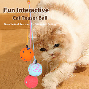 E-Pro carino ad alta elasticità ETPU gatto auto-intrattenimento per animali domestici palla da salto appendibile curiosità <span class=keywords><strong>Teaser</strong></span> Stick durevole giocattolo da masticare per - Product Image 4