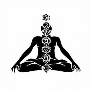 Tapices de algodón multicolor al por mayor de La India tapices de pared de siete chakras pintados a mano" - Product Image 1